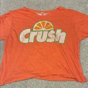 Savvy Orange Graphic Tee with Winged Logo